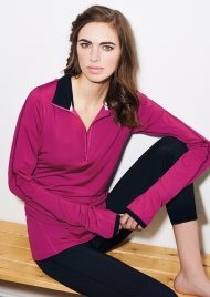 zip sports top pink
