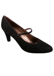 suede mary jane black