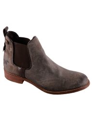 distressed chelsea boot dark taupe