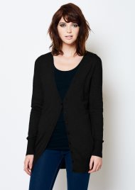 v neck cardi black