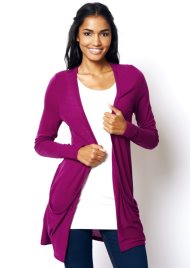 slouch jersey cardi magenta