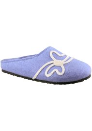 butterfly footbed slipper blue