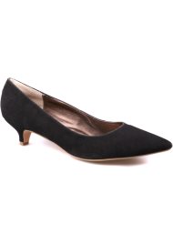 kitten heel court black