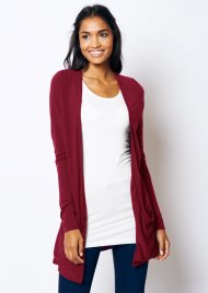 slouch jersey cardi burgundy