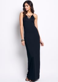 strappy maxi black