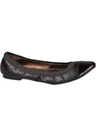 elasticated toe cap pump black