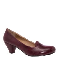 heeled slip on wine