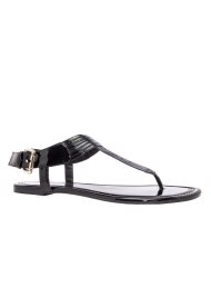 flat t bar sandal black