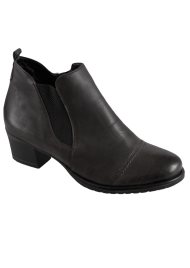 heeled chelsea boot black