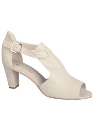 snake peep toe beige