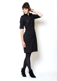 shirt dress black
