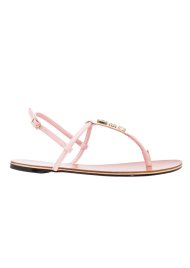 flat gem sandal soft pink