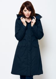 hooded parka jacket navy