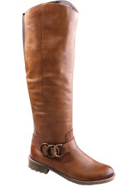 extra long riding boot tan