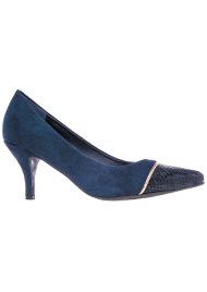 snake toe cap court blue