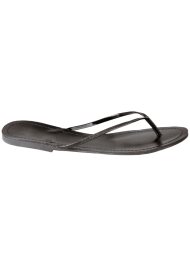 glitter toe post sandal black