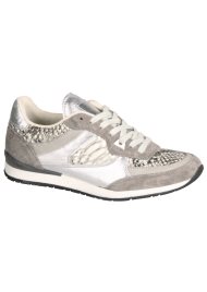 multi metallic trainer gold/silver/taupe