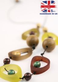 vintage hoops necklace olive
