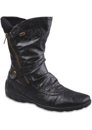 zip casual ankle boot black