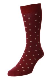 spotty bamboo socks ruby
