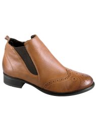 brogue chelsea boot tan