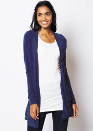 slouch jersey cardi navy