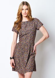 ditsy flowers dress black