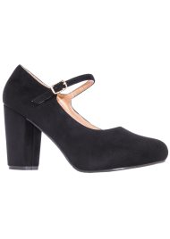 block heel mary jane black