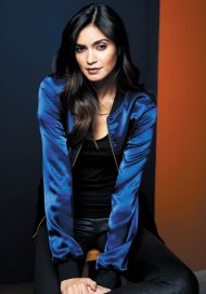 satin bomber jacket navy