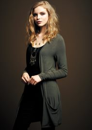 slouch jersey cardi khaki