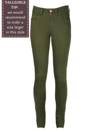 skinny jean moss green 36L