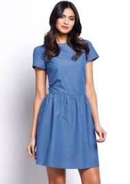 chambray dress blue