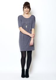 casual t shirt dress grey
