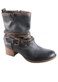 chain trim boot dark grey