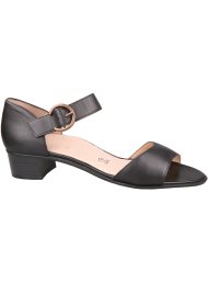 block heel halter back black
