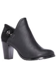 contrast ankle boot black