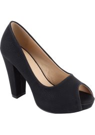 vintage peep toe black