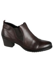 heeled chelsea boot dark brown