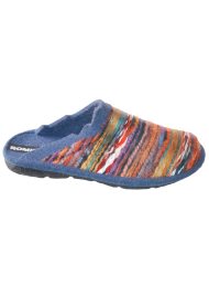 knitted footbed slipper blue