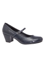 block heel mary jane black