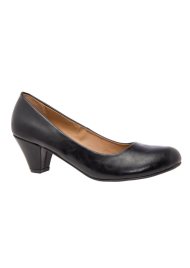 mid height court shoe black