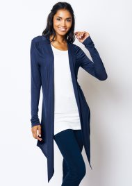 waterfall jersey cardi navy