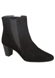 suede ankle boot black