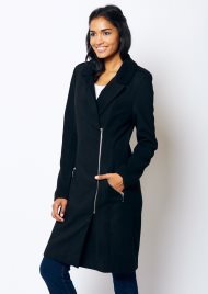 zip coat black
