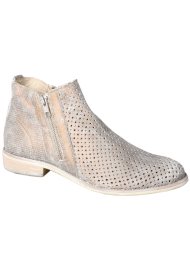 pin hole metallic boot bronze