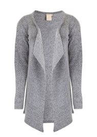 realaxed fit waterfall cardi grey