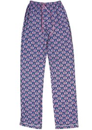 budding flower PJ pant purple