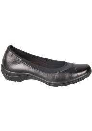 elasticated vamp ballerina black