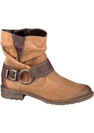contrast trim stud ankle boot spice