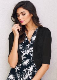 sheer shrug black
